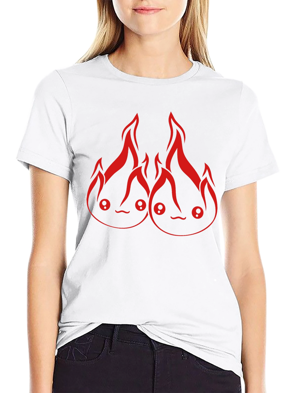 Calcifer Fire Spirit Graphic T-Shirt