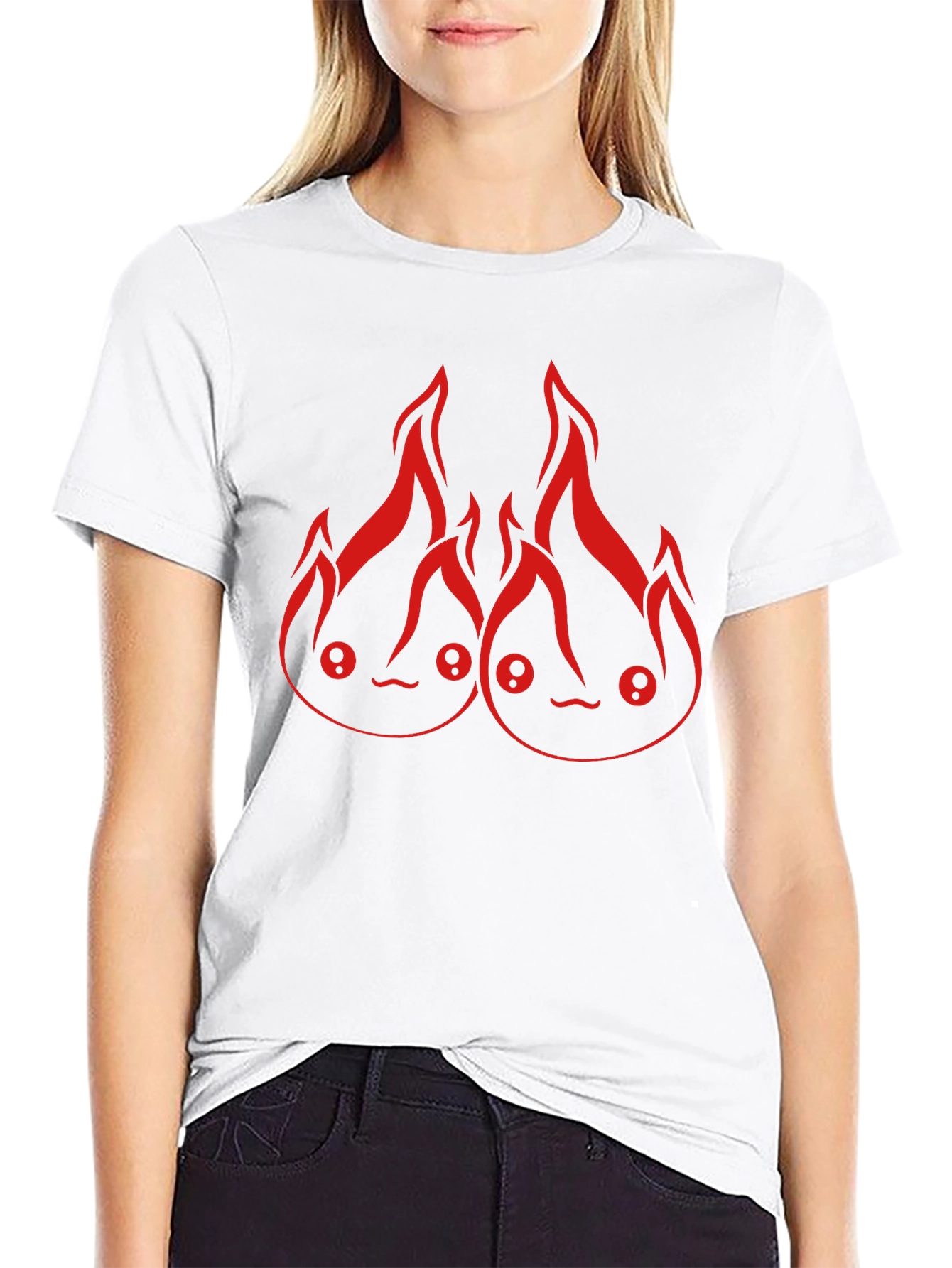 Calcifer Fire Spirit Graphic T-Shirt
