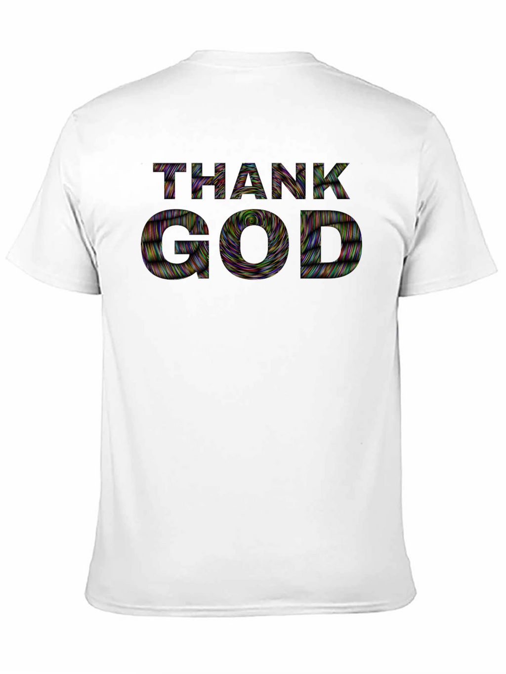 Thank God Graphic Tee - Black Cotton T-Shirt