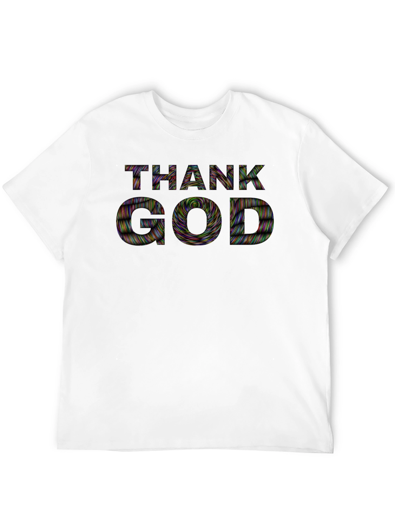 Thank God Graphic Tee - Black Cotton T-Shirt