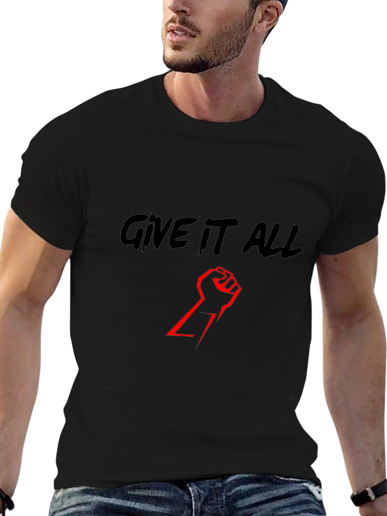Give It All Black T-Shirt