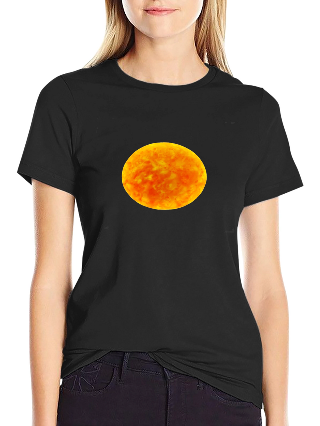 Solar Orb T-Shirt - Black Cotton Blend