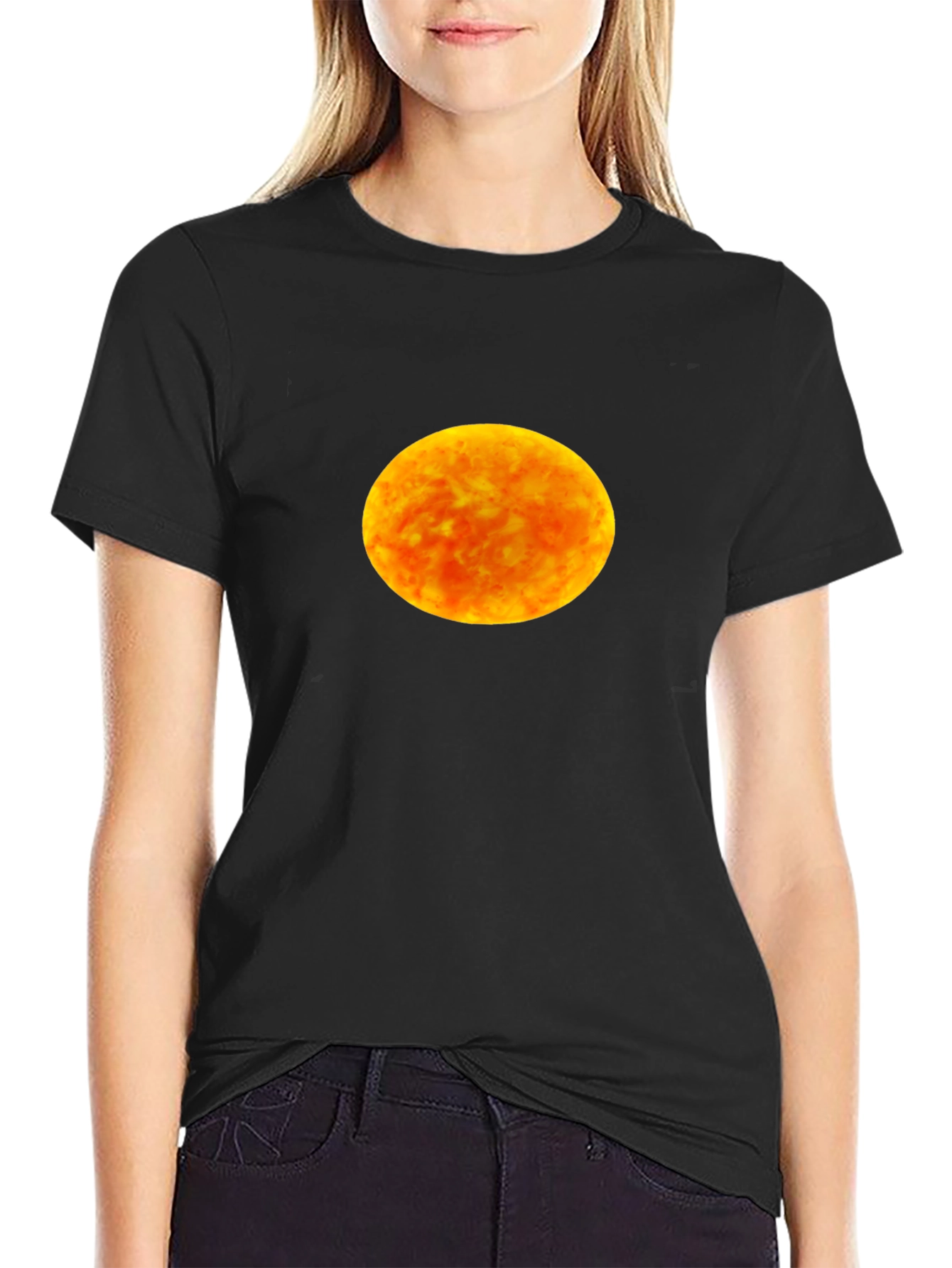 Solar Orb T-Shirt - Black Cotton Blend