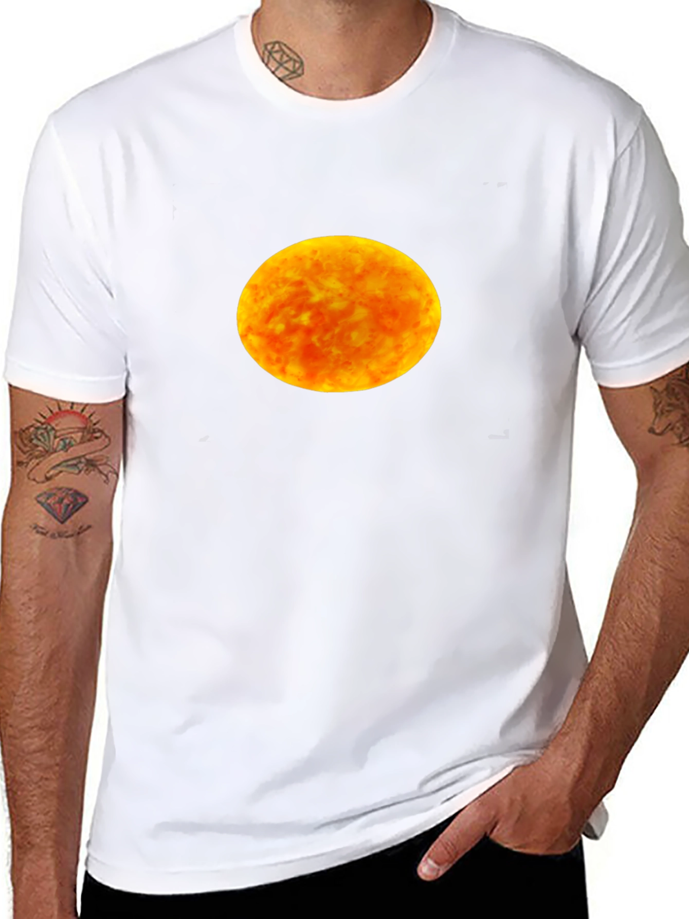 Solar Orb T-Shirt - Black Cotton Blend