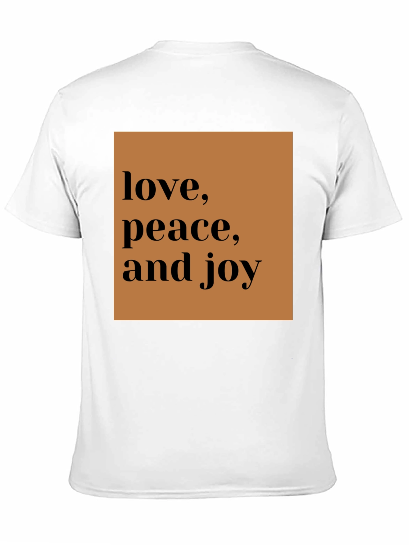 Love Peace Joy Black Graphic Tee