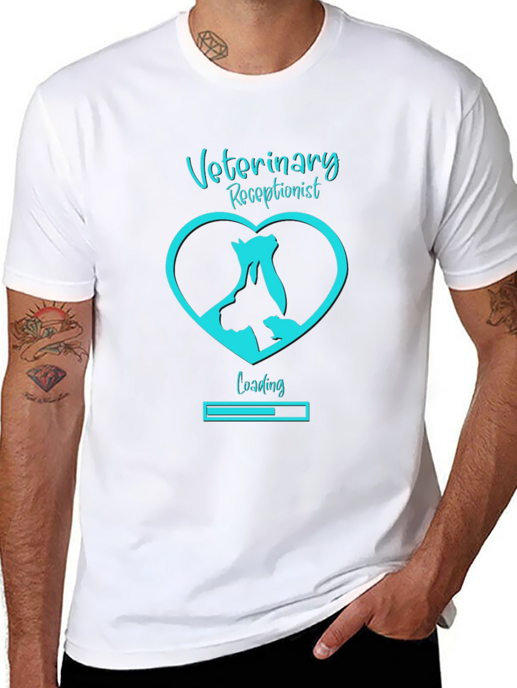 Veterinary Receptionist Loading T-Shirt