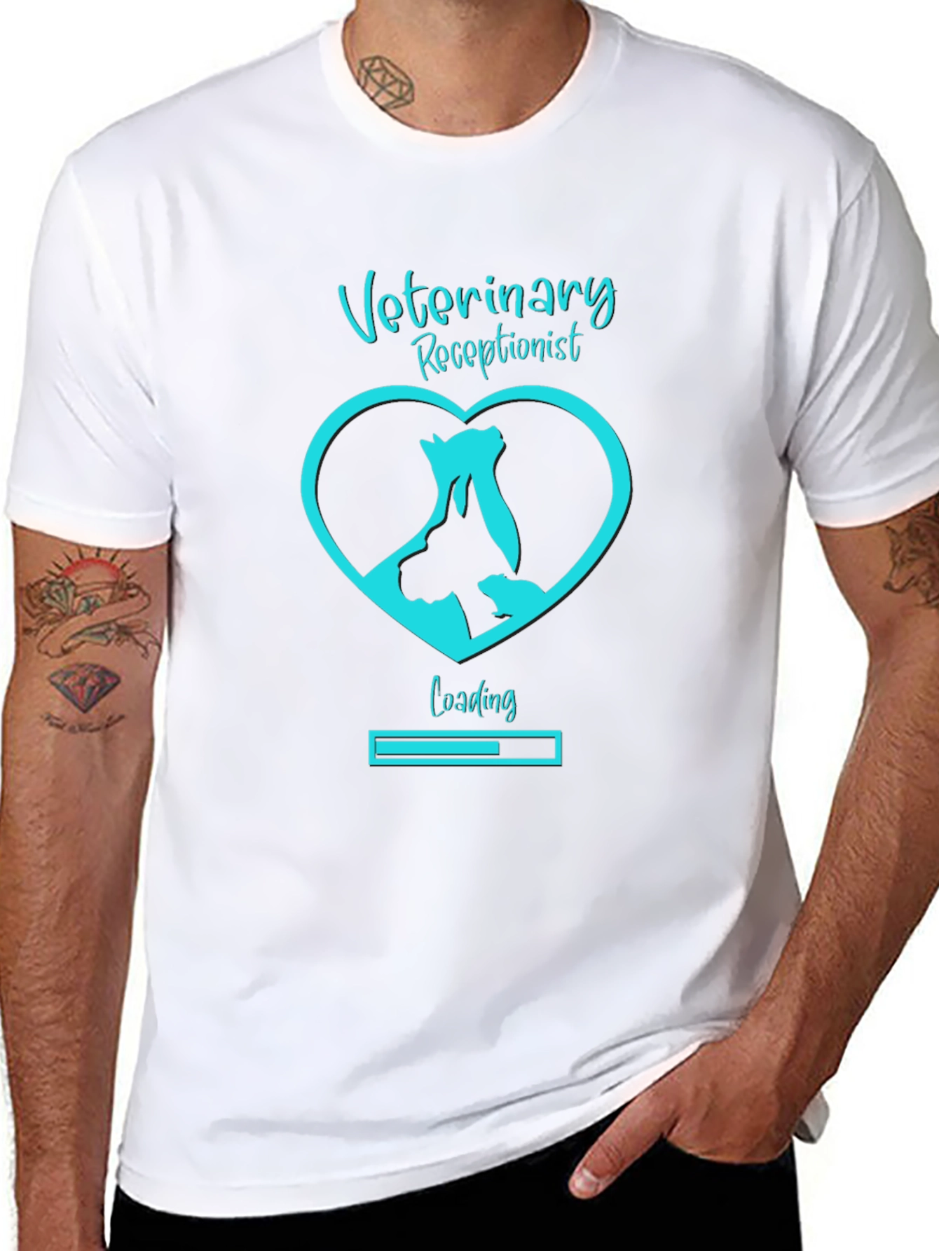 Veterinary Receptionist Loading T-Shirt