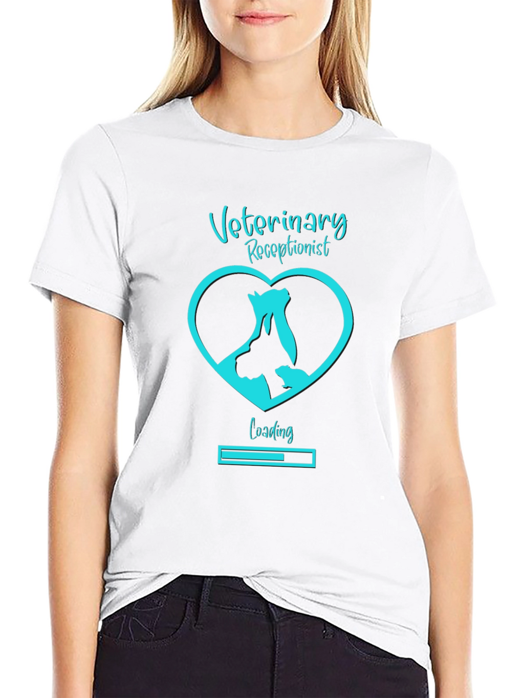 Veterinary Receptionist Loading T-Shirt