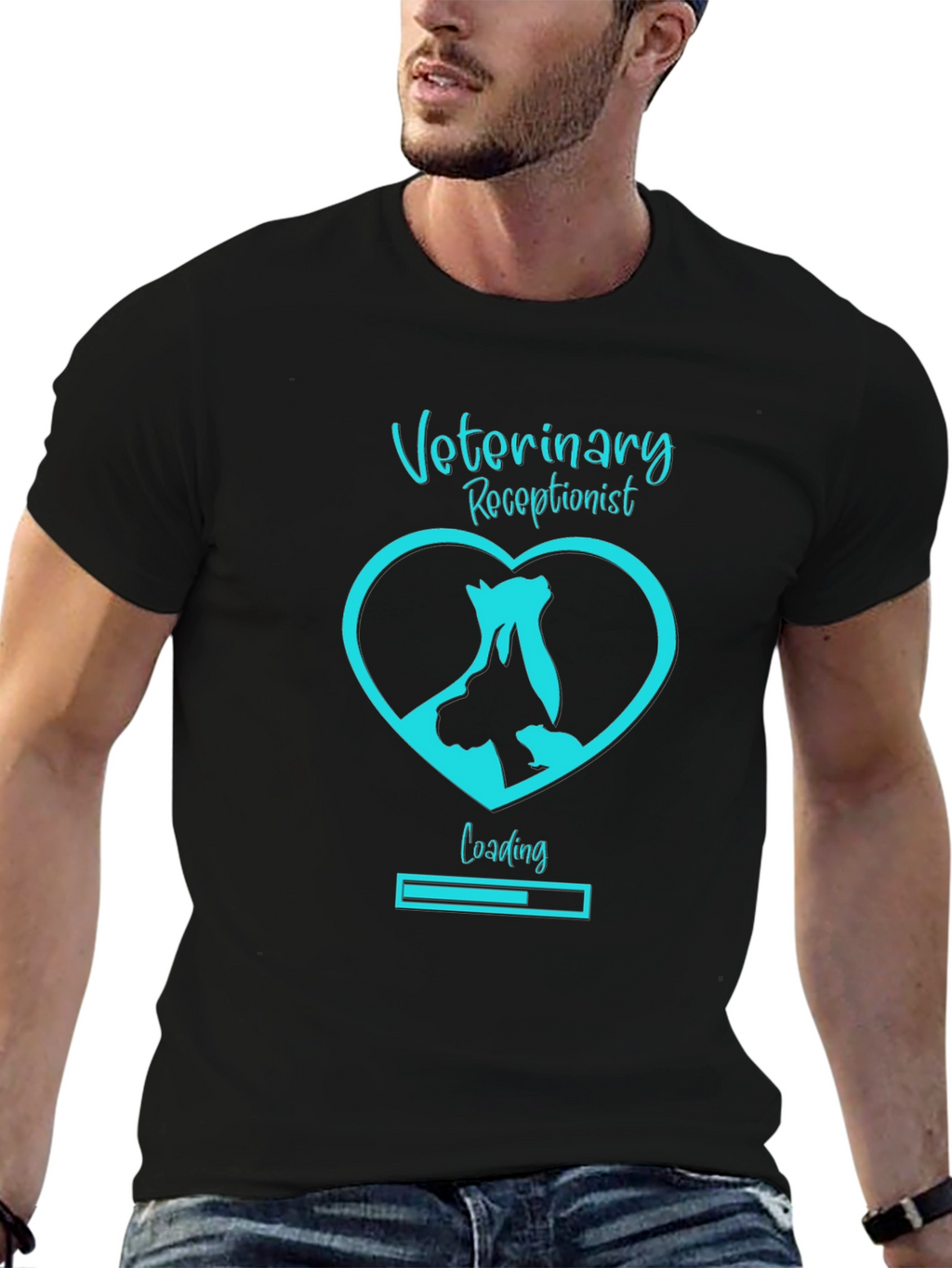 Veterinary Receptionist Loading T-Shirt