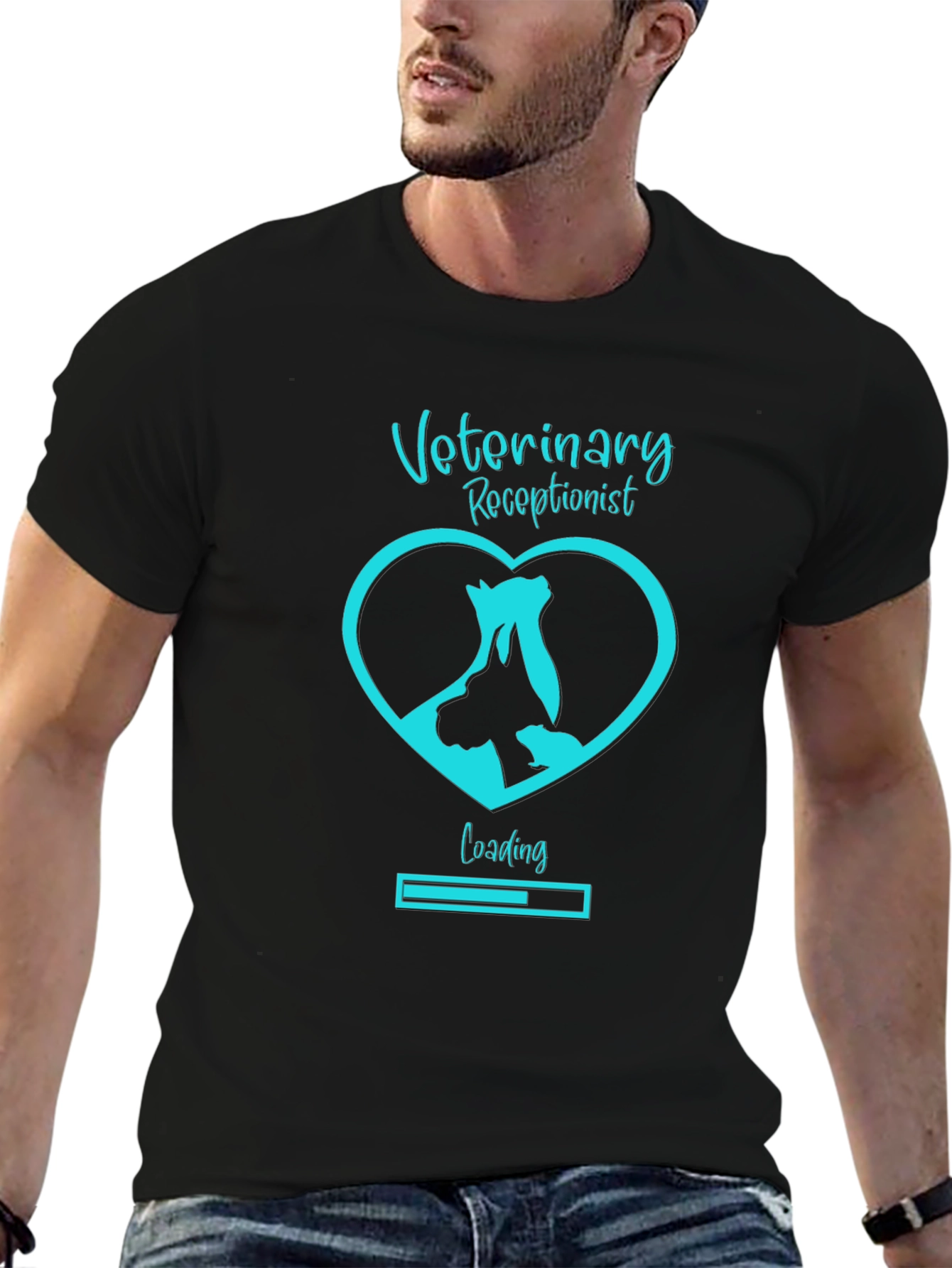 Veterinary Receptionist Loading T-Shirt