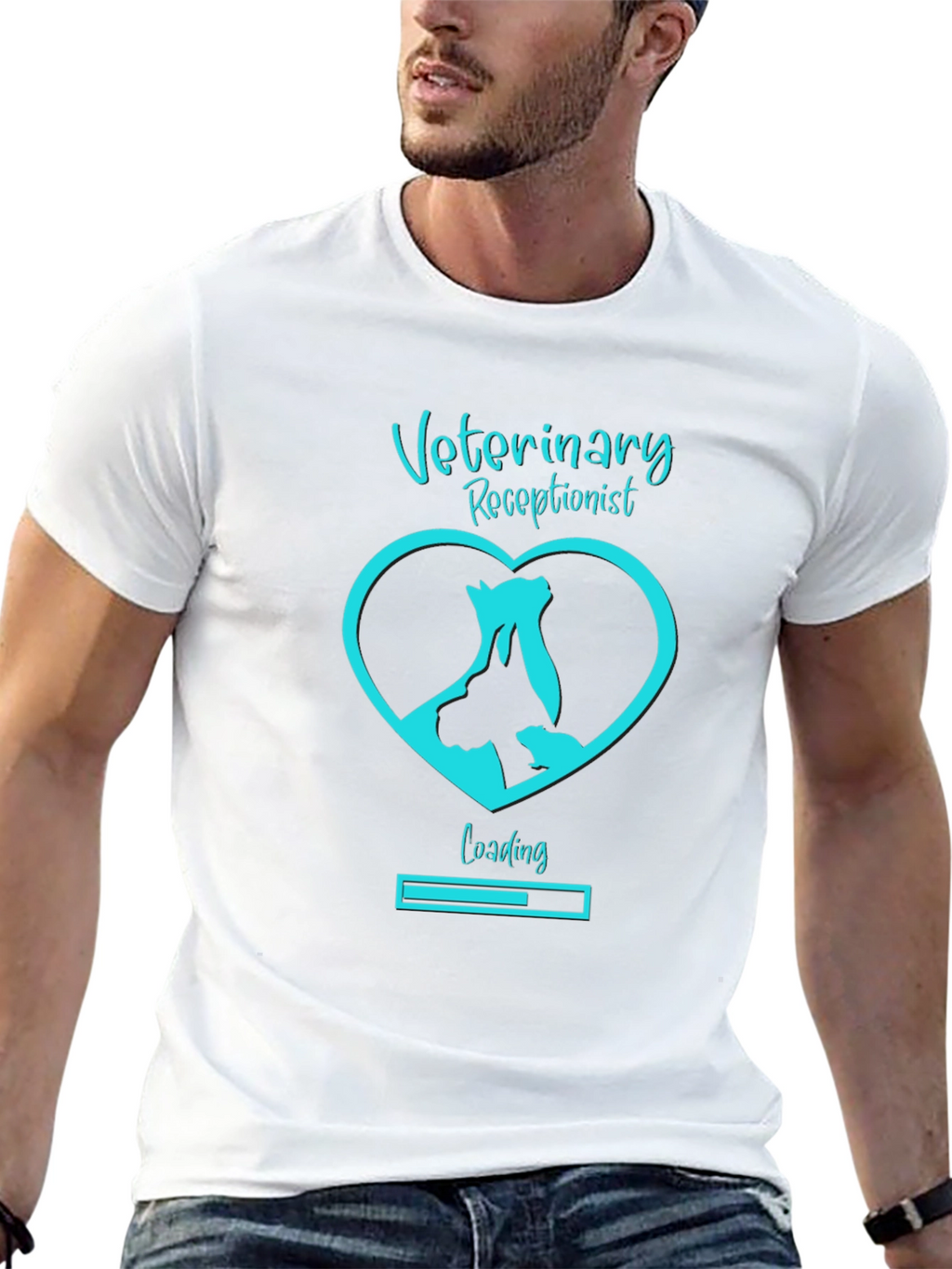 Veterinary Receptionist Loading T-Shirt