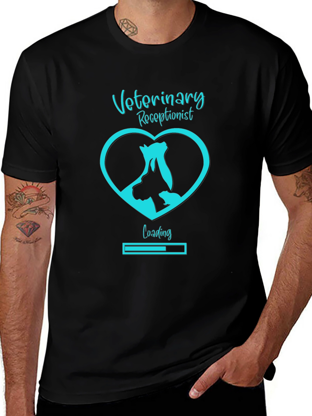 Veterinary Receptionist Loading T-Shirt