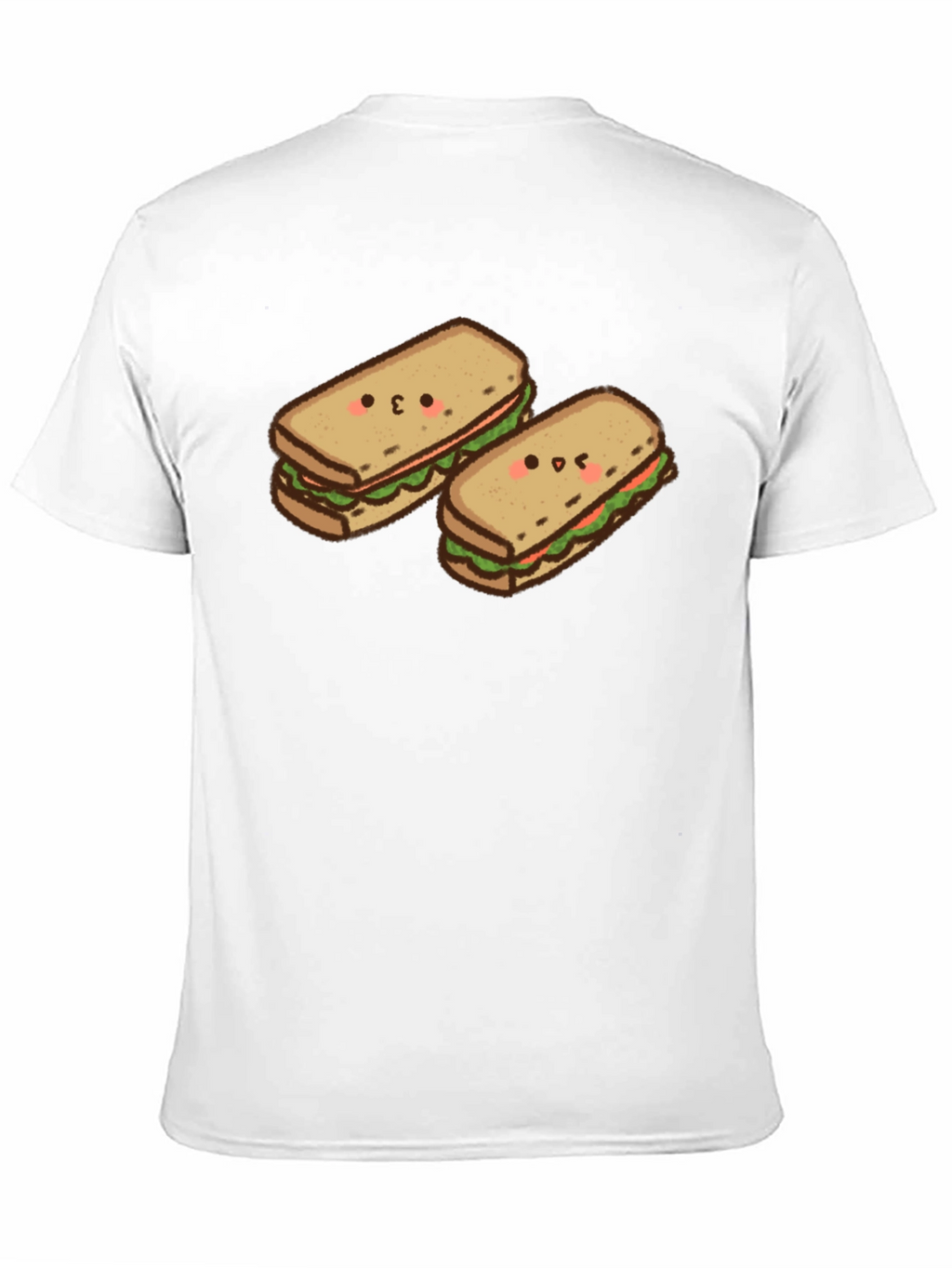 Kawaii Sandwich T-Shirt - Black Cotton Tee