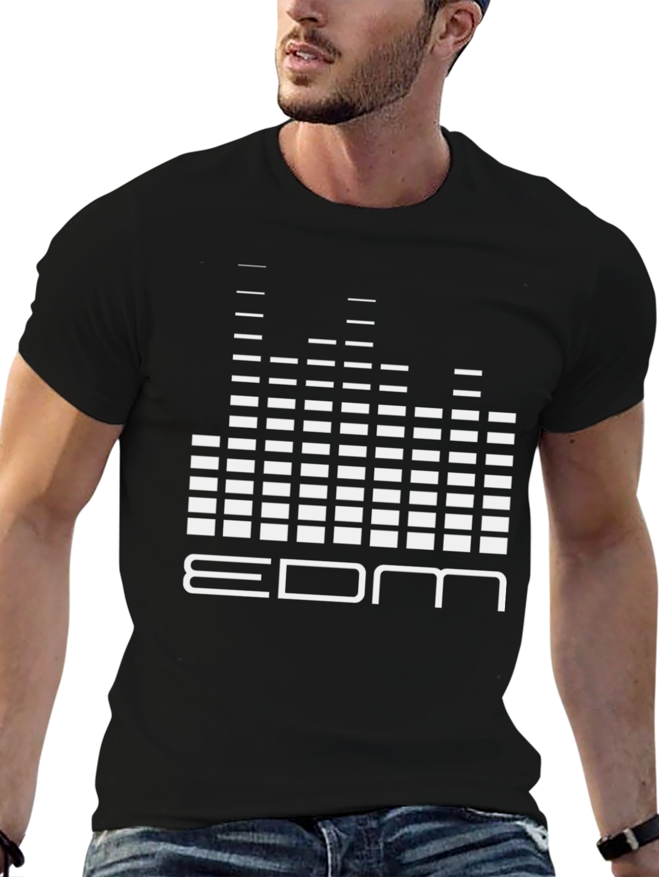 EDM Music Black Graphic Tee