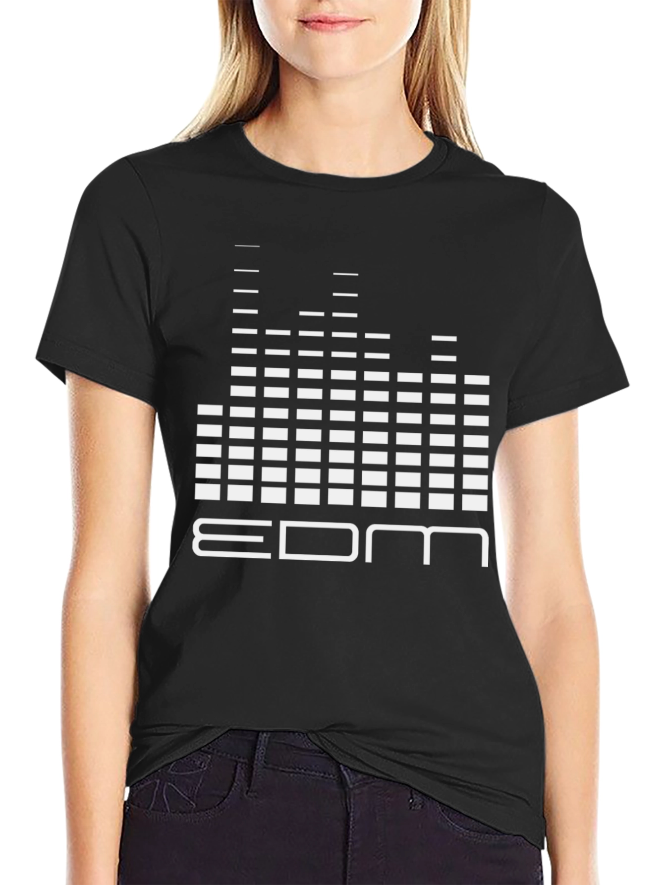 EDM Music Black Graphic Tee