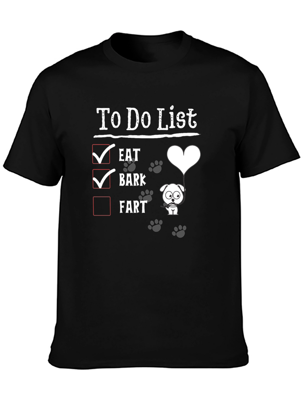 Dog To-Do List Graphic Tee