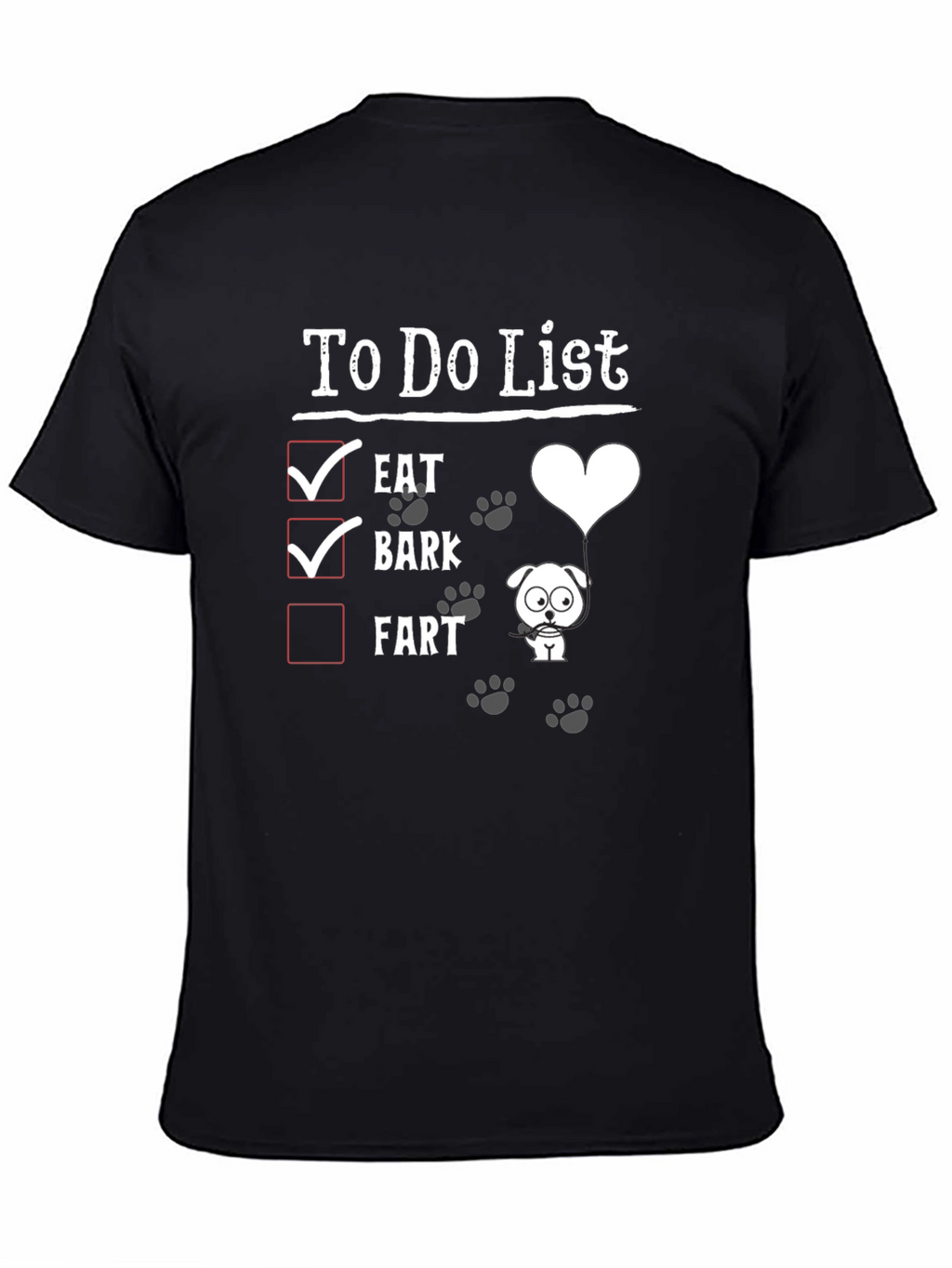 Dog To-Do List Graphic Tee