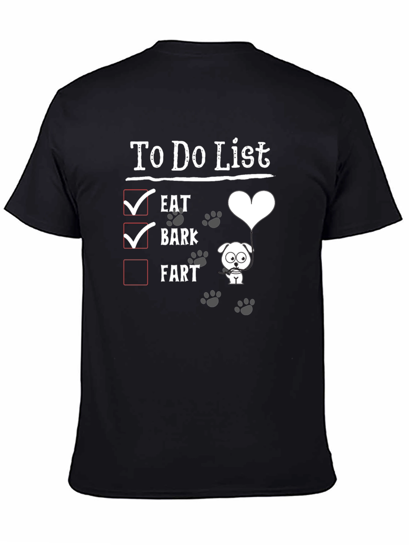 Dog To-Do List Graphic Tee