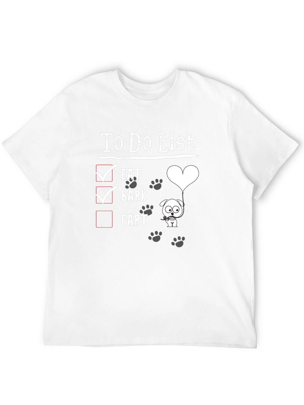 Dog To-Do List Graphic Tee