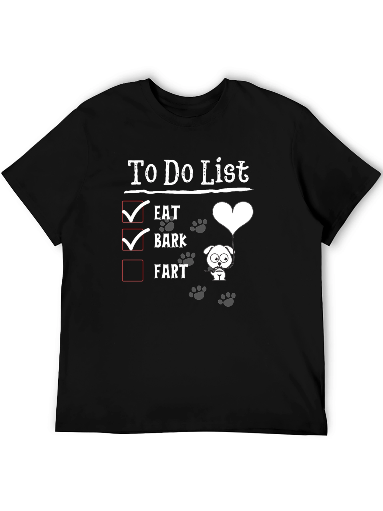 Dog To-Do List Graphic Tee