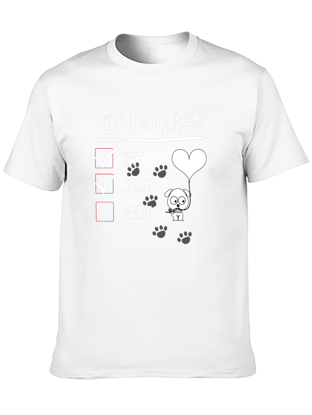 Dog To-Do List Graphic Tee