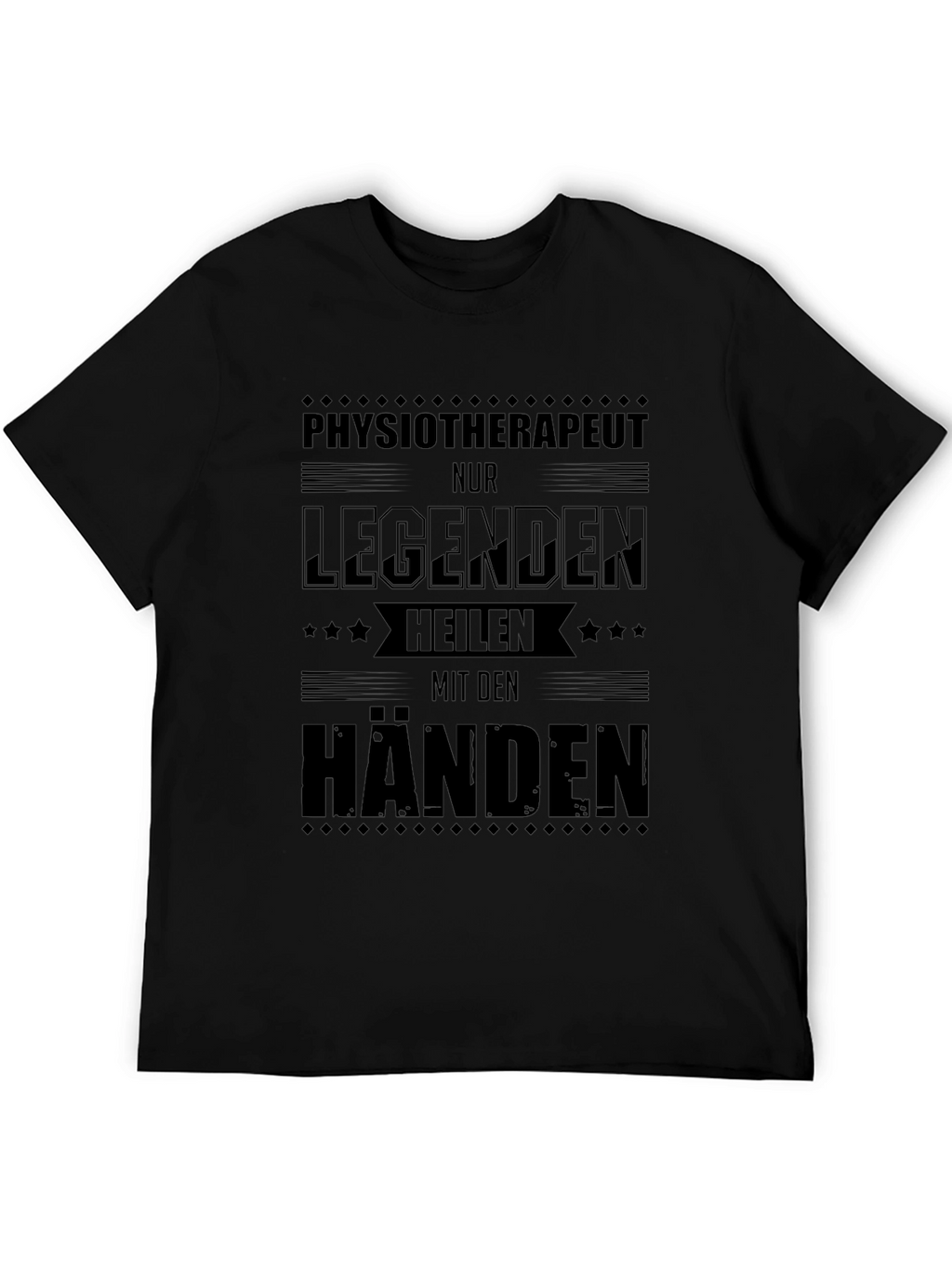 Physiotherapist Legends Black T-Shirt