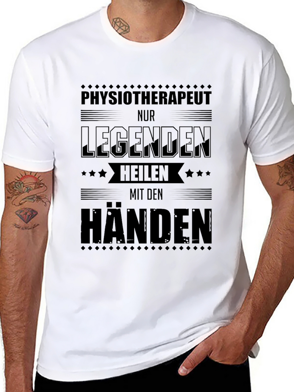Physiotherapist Legends Black T-Shirt