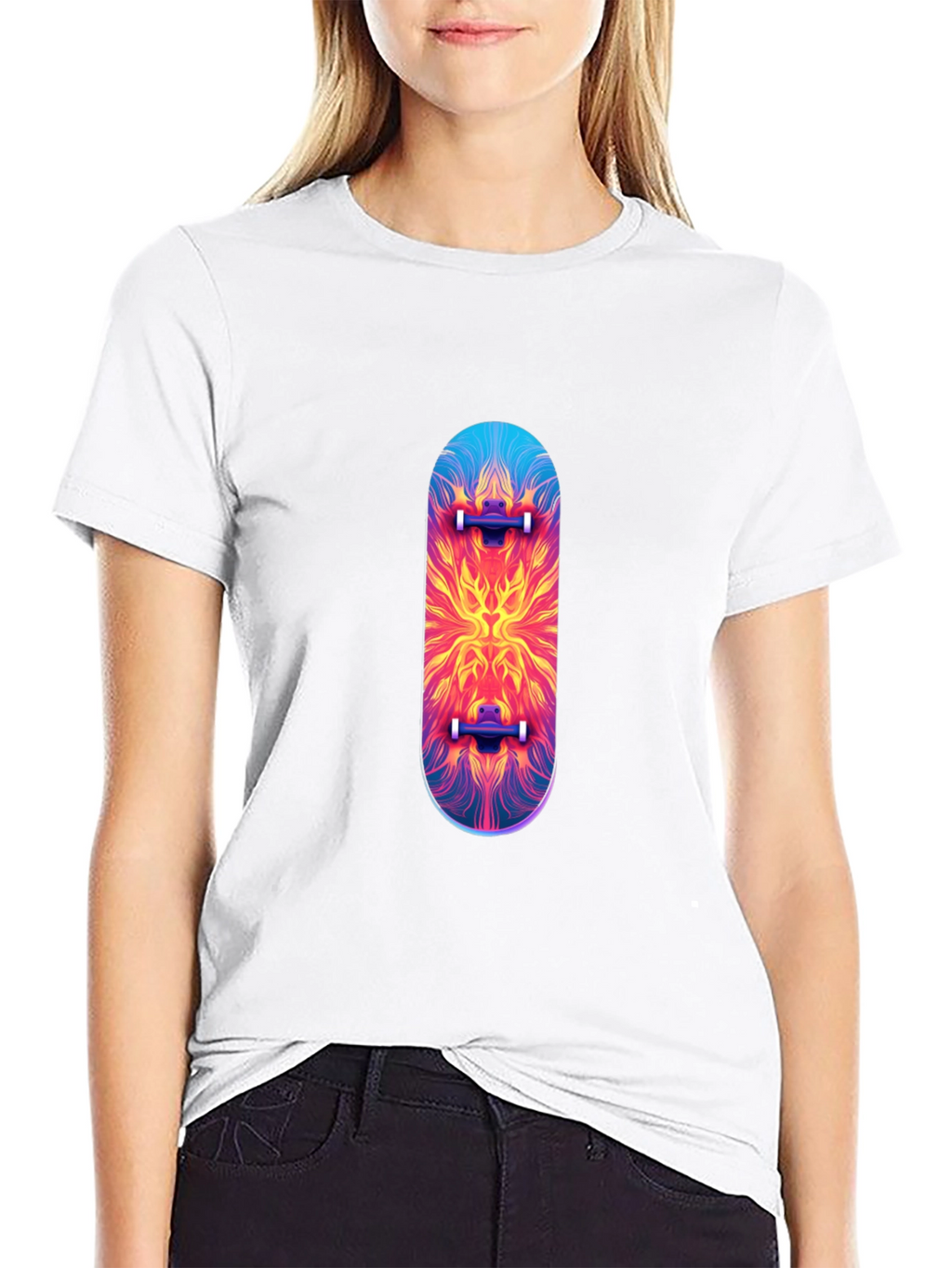 Skateboard Graphic T-Shirt - Black