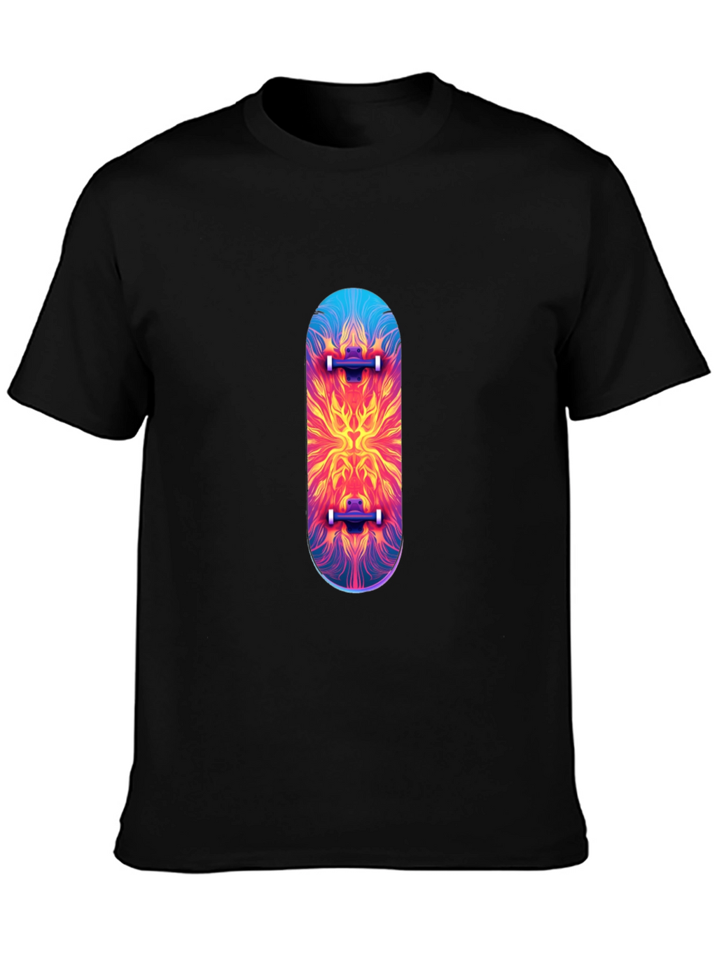 Skateboard Graphic T-Shirt - Black