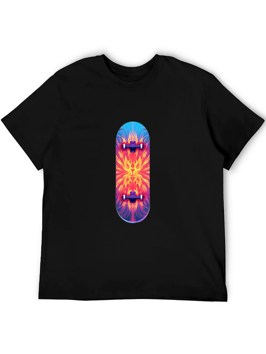 Skateboard Graphic T-Shirt - Black