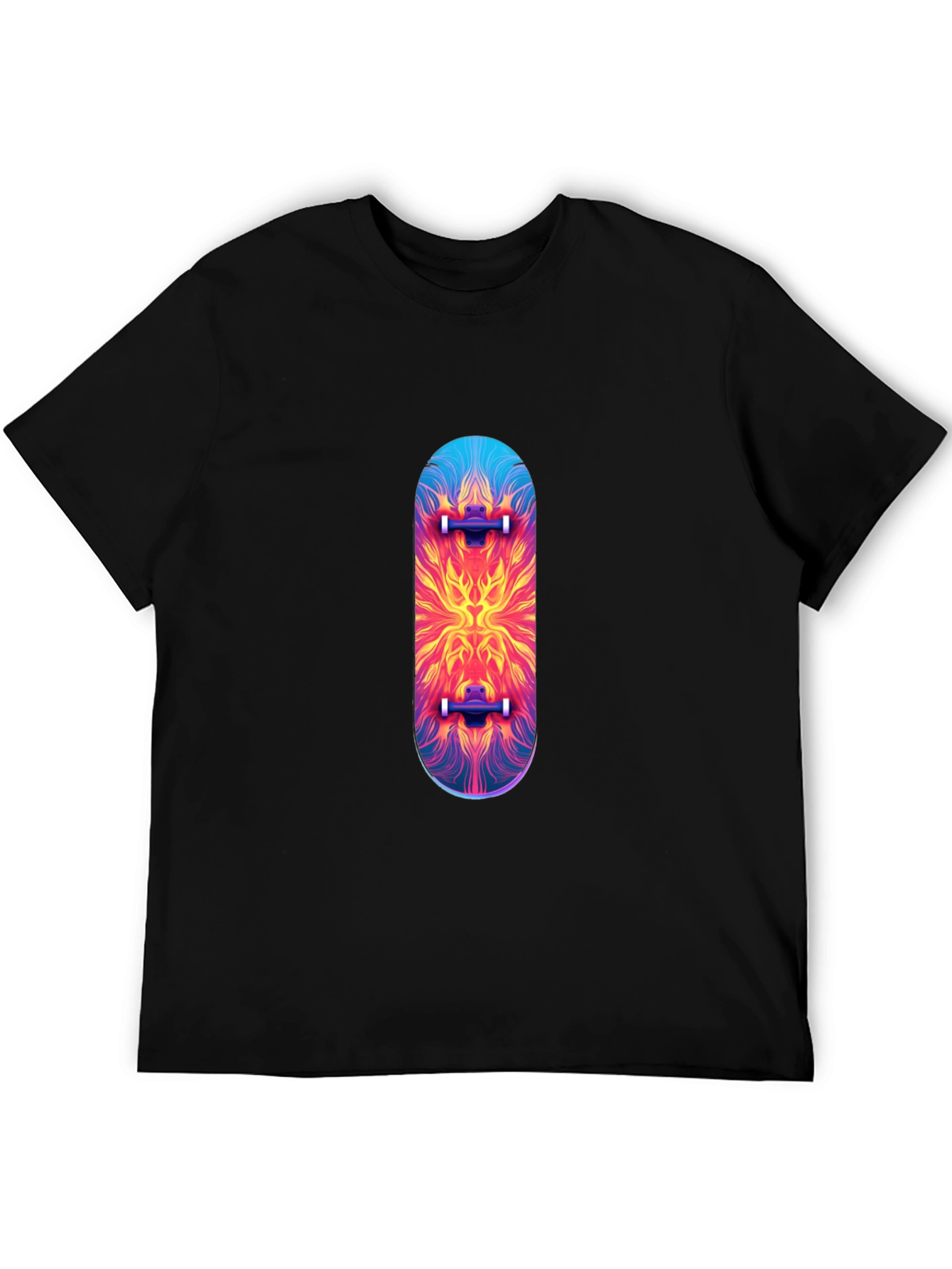 Skateboard Graphic T-Shirt - Black