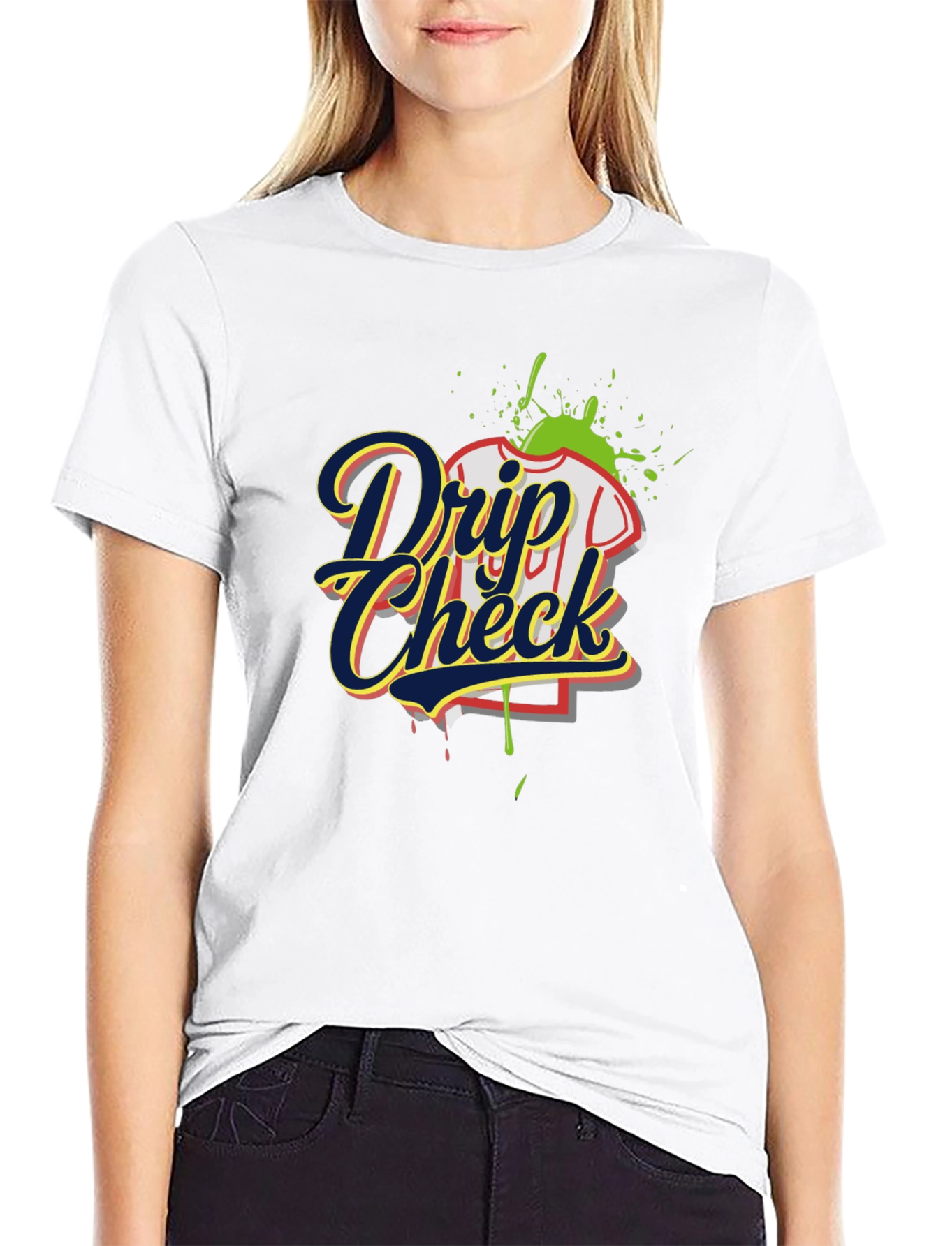 Drip Check Graphic Tee