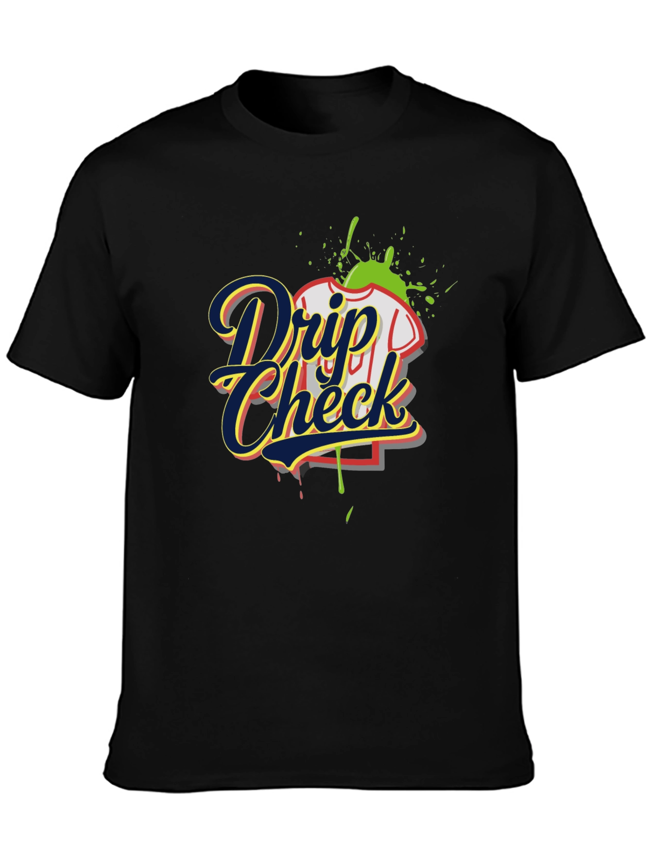 Drip Check Graphic Tee