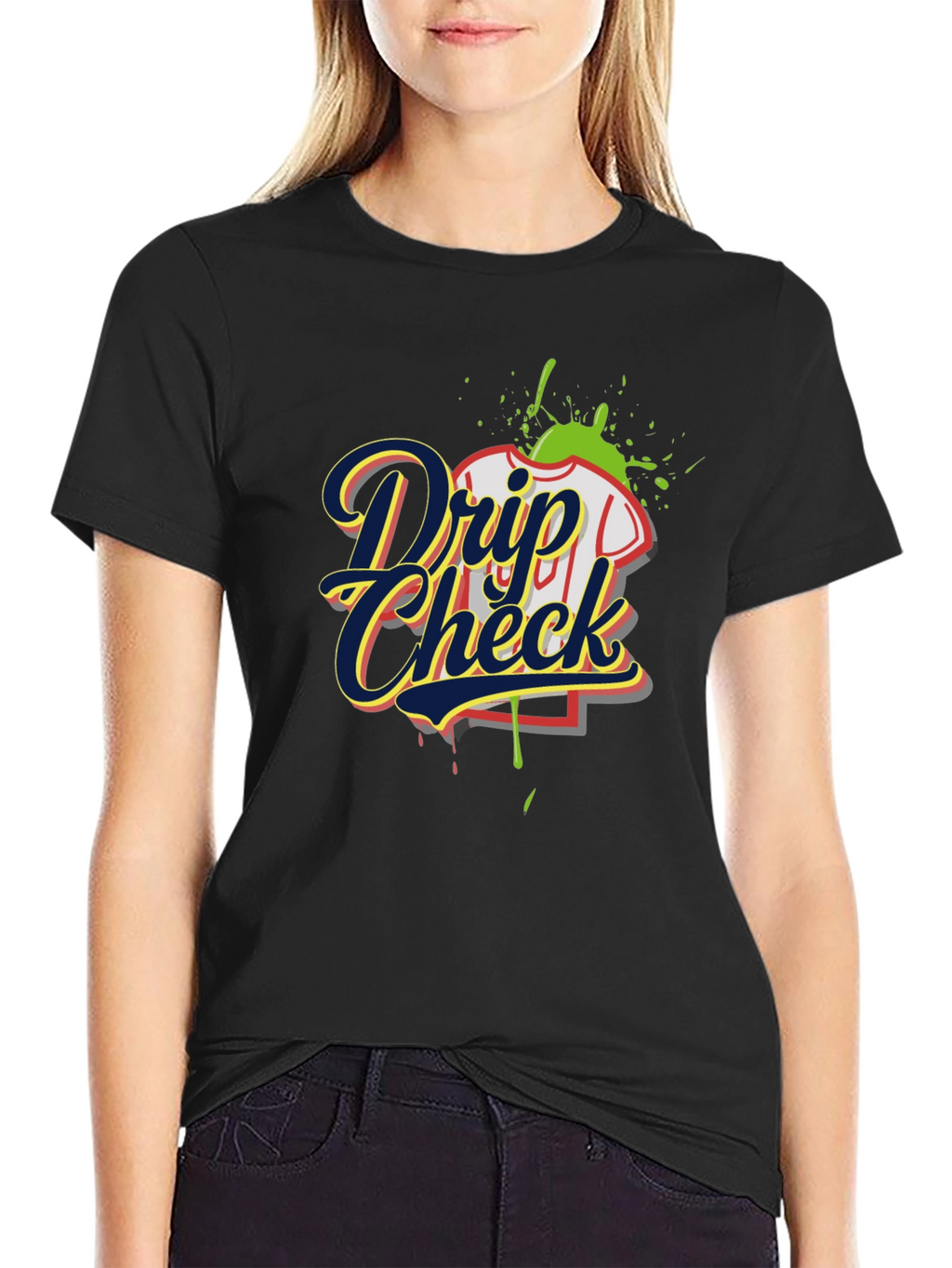 Drip Check Graphic Tee