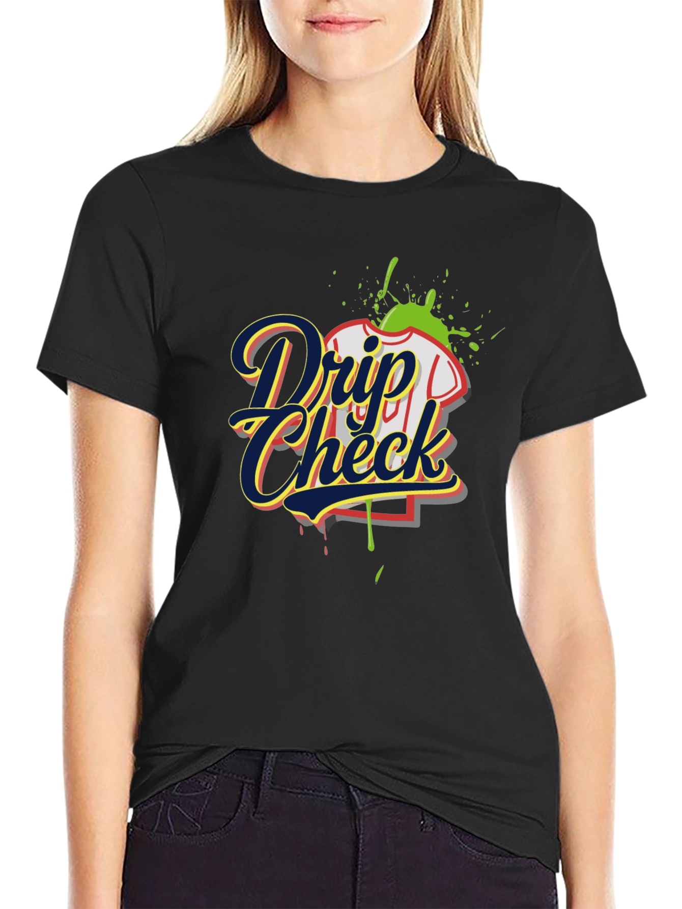 Drip Check Graphic Tee