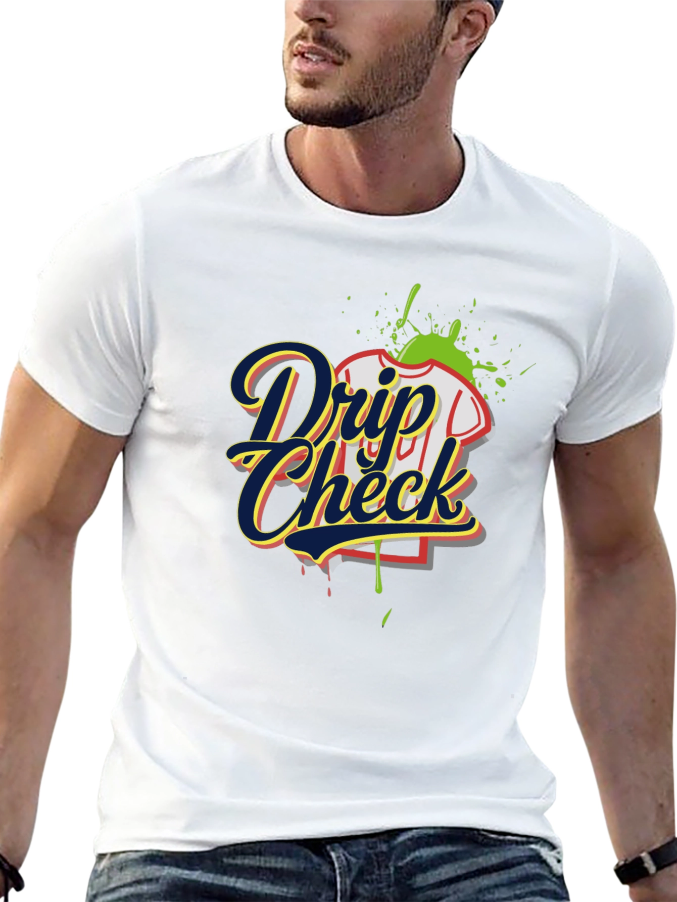 Drip Check Graphic Tee
