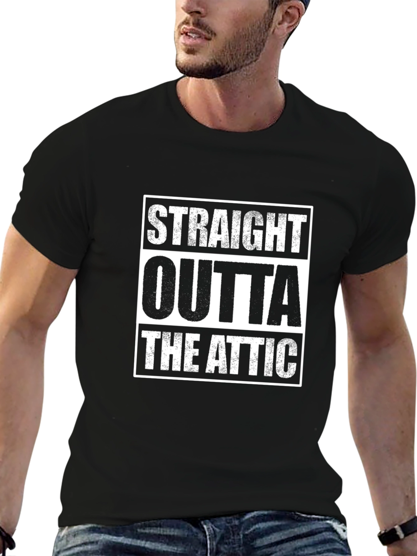 Straight Outta The Attic T-Shirt - Novelty Tee
