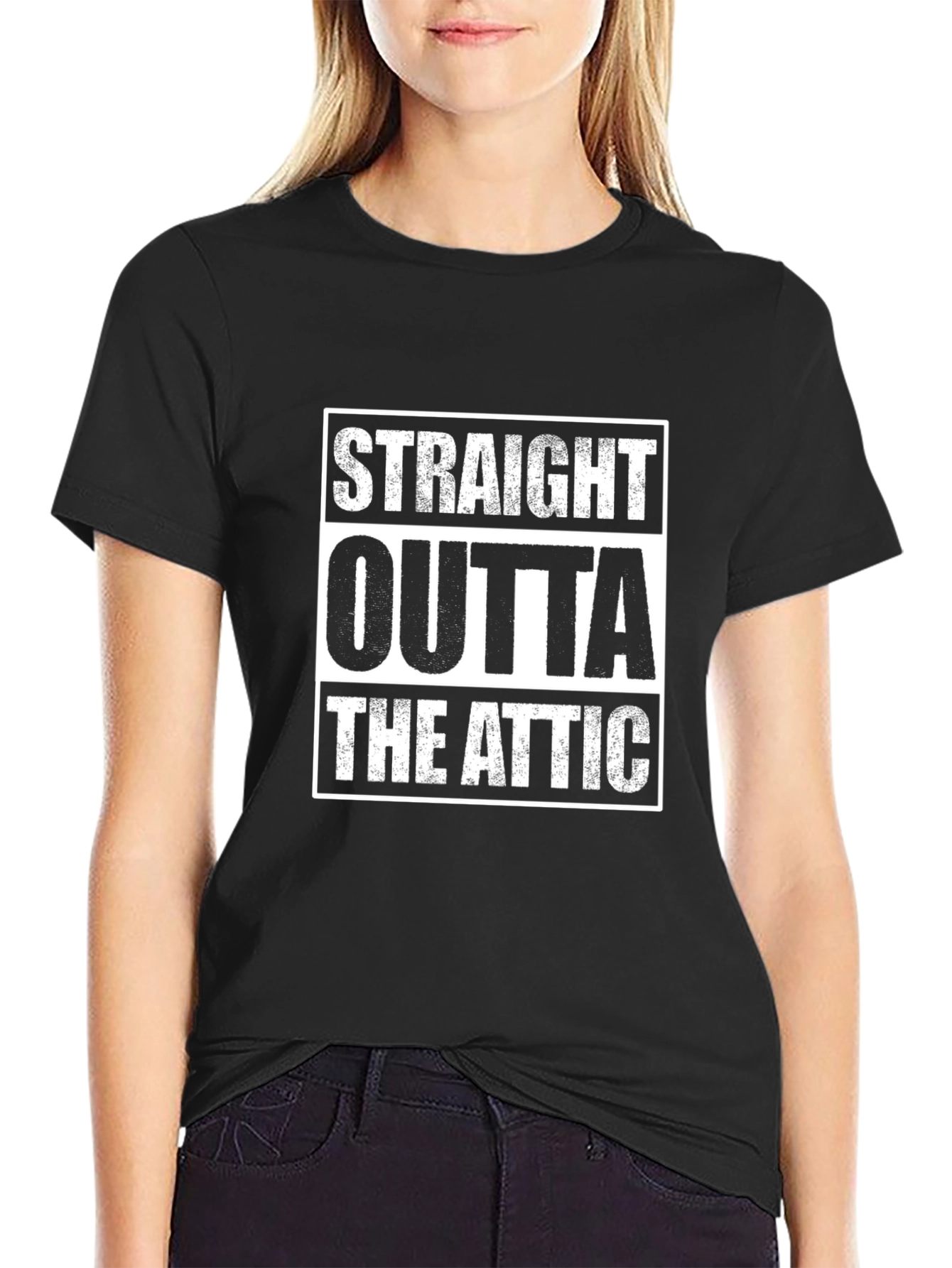 Straight Outta The Attic T-Shirt - Novelty Tee