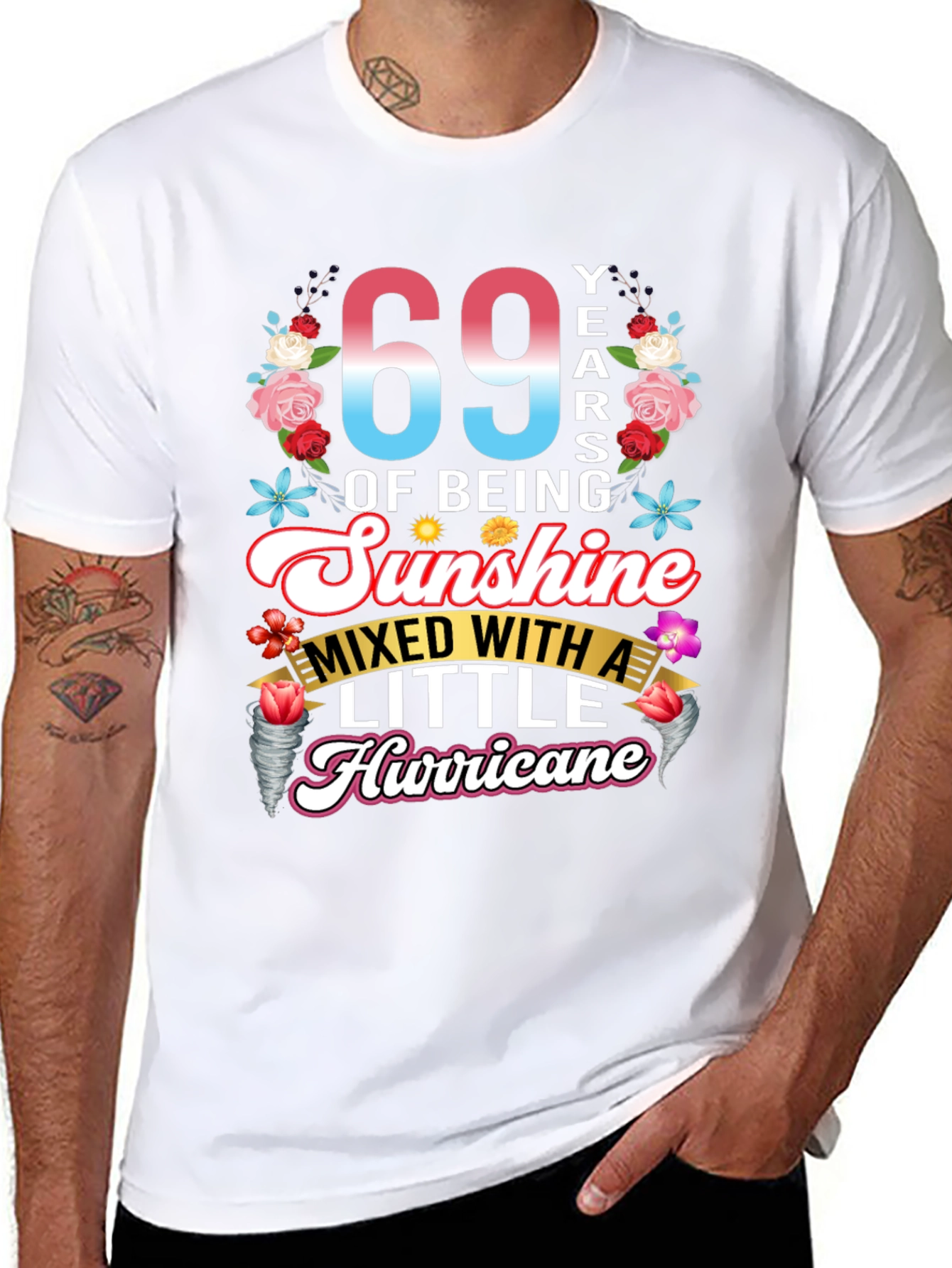 69 Years of Sunshine & Hurricane T-Shirt