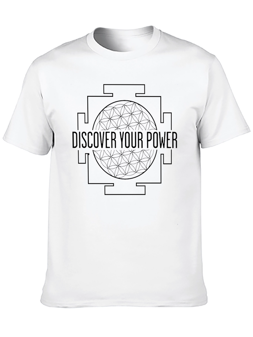Discover Your Power Graphic Tee - Black Cotton Blend