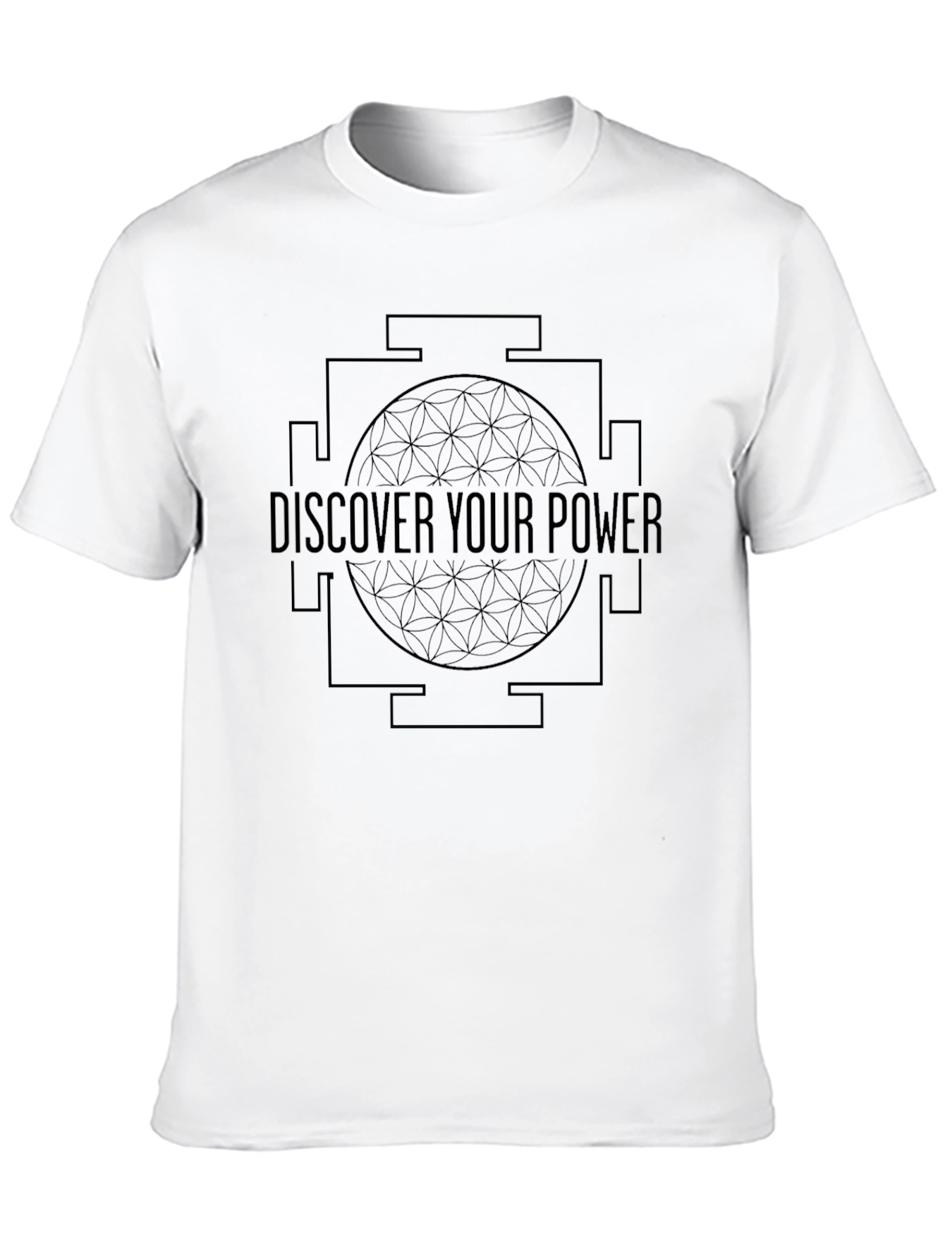 Discover Your Power Graphic Tee - Black Cotton Blend