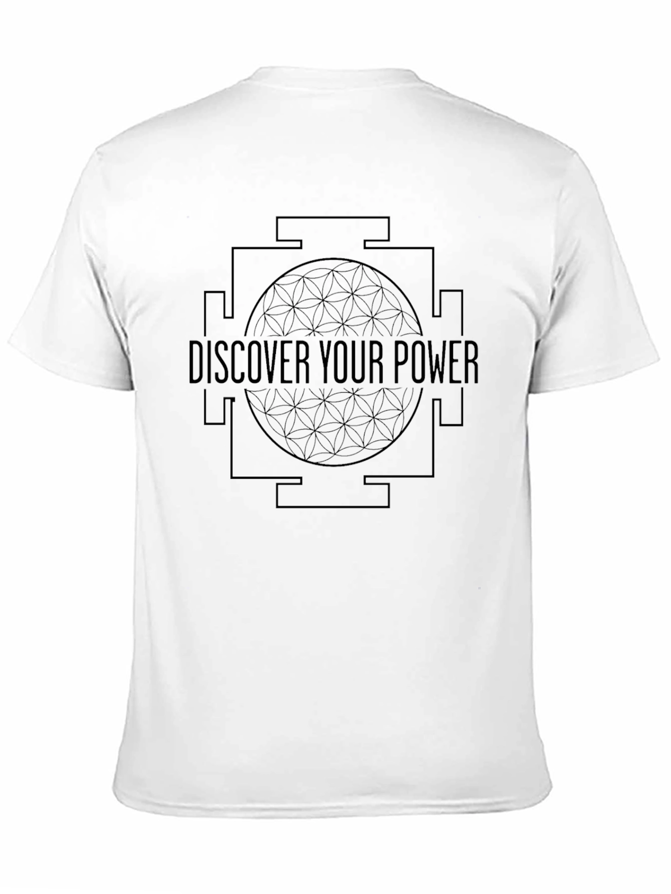 Discover Your Power Graphic Tee - Black Cotton Blend