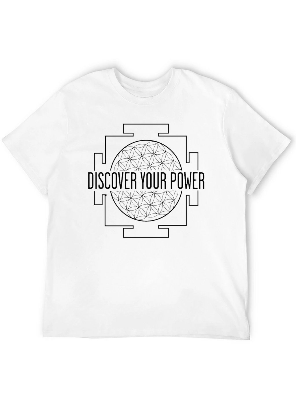 Discover Your Power Graphic Tee - Black Cotton Blend
