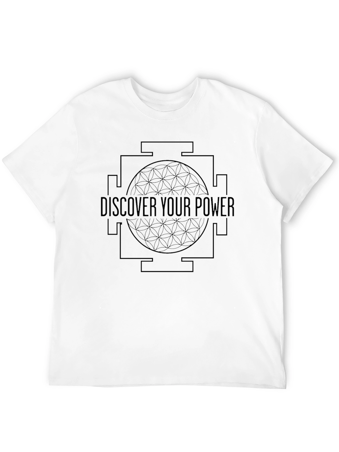 Discover Your Power Graphic Tee - Black Cotton Blend