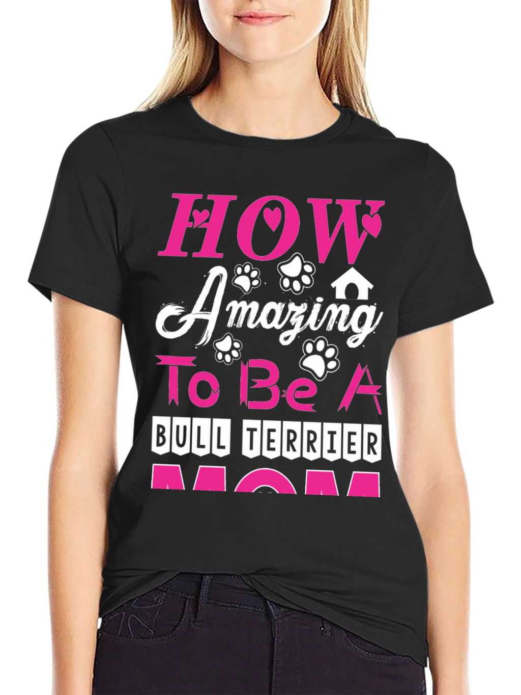 Bull Terrier Mom Graphic Tee