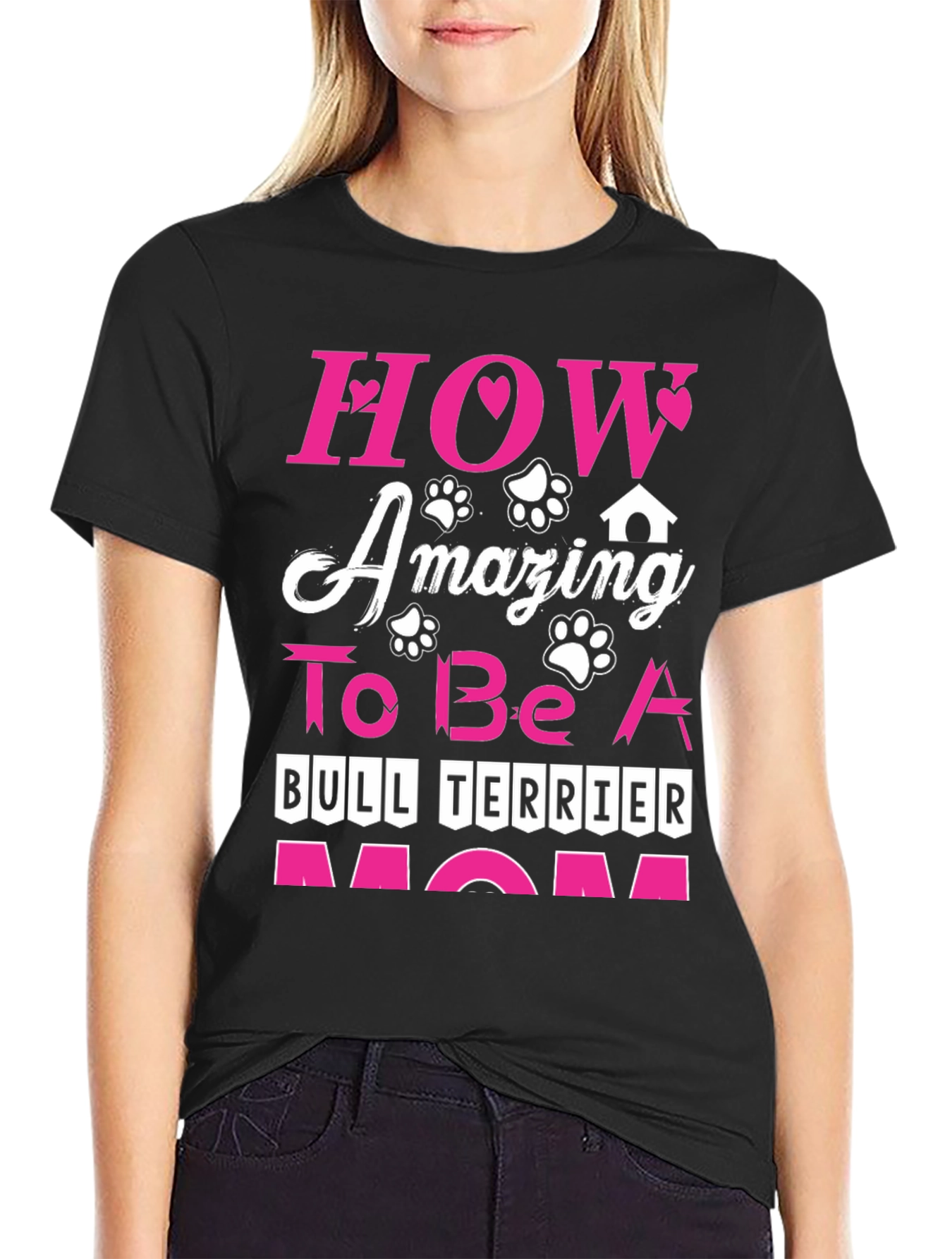 Bull Terrier Mom Graphic Tee