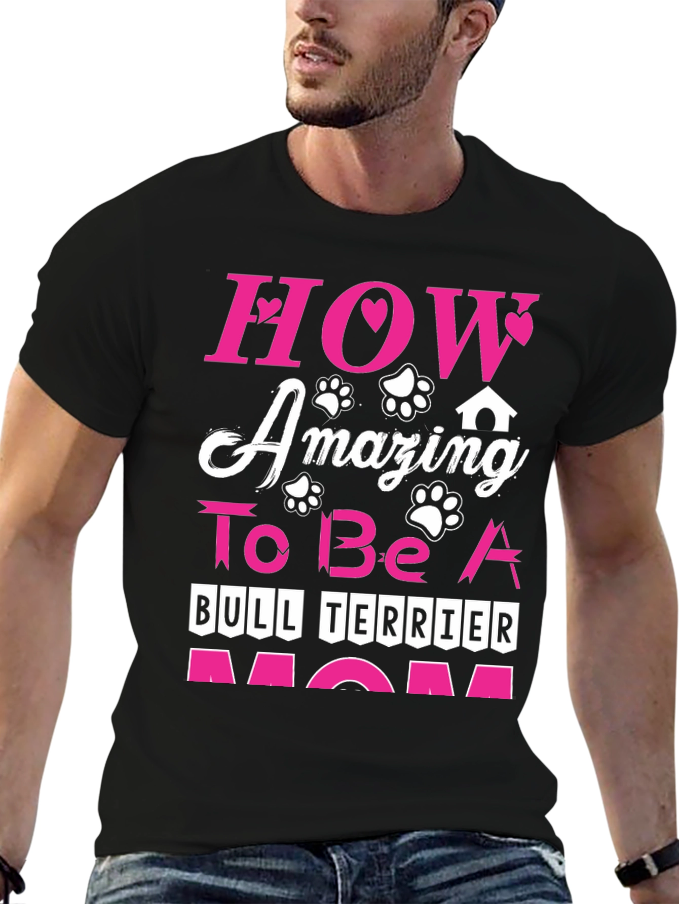 Bull Terrier Mom Graphic Tee