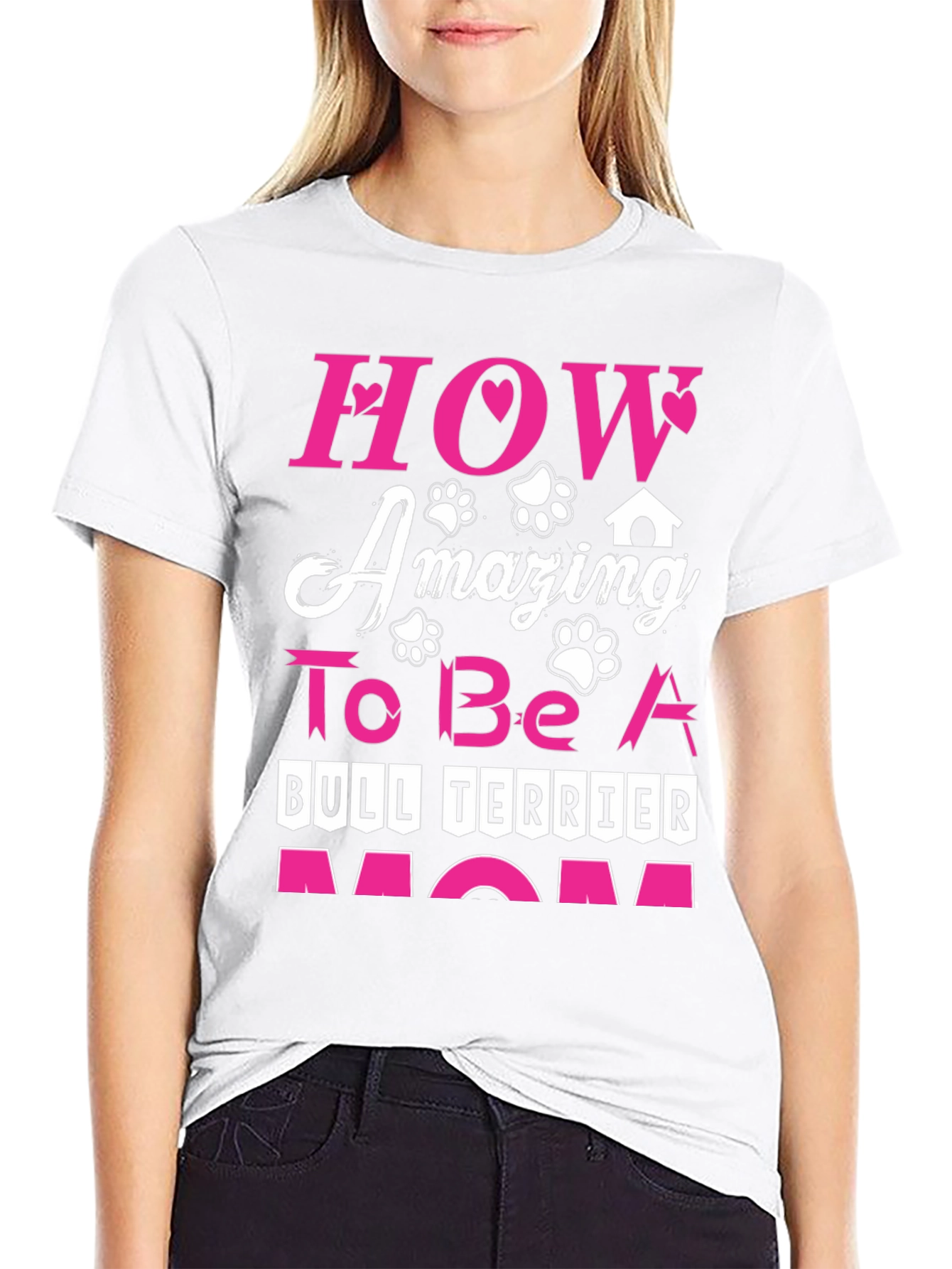 Bull Terrier Mom Graphic Tee