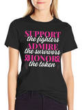 Support Breast Cancer Awareness Graphic Tee