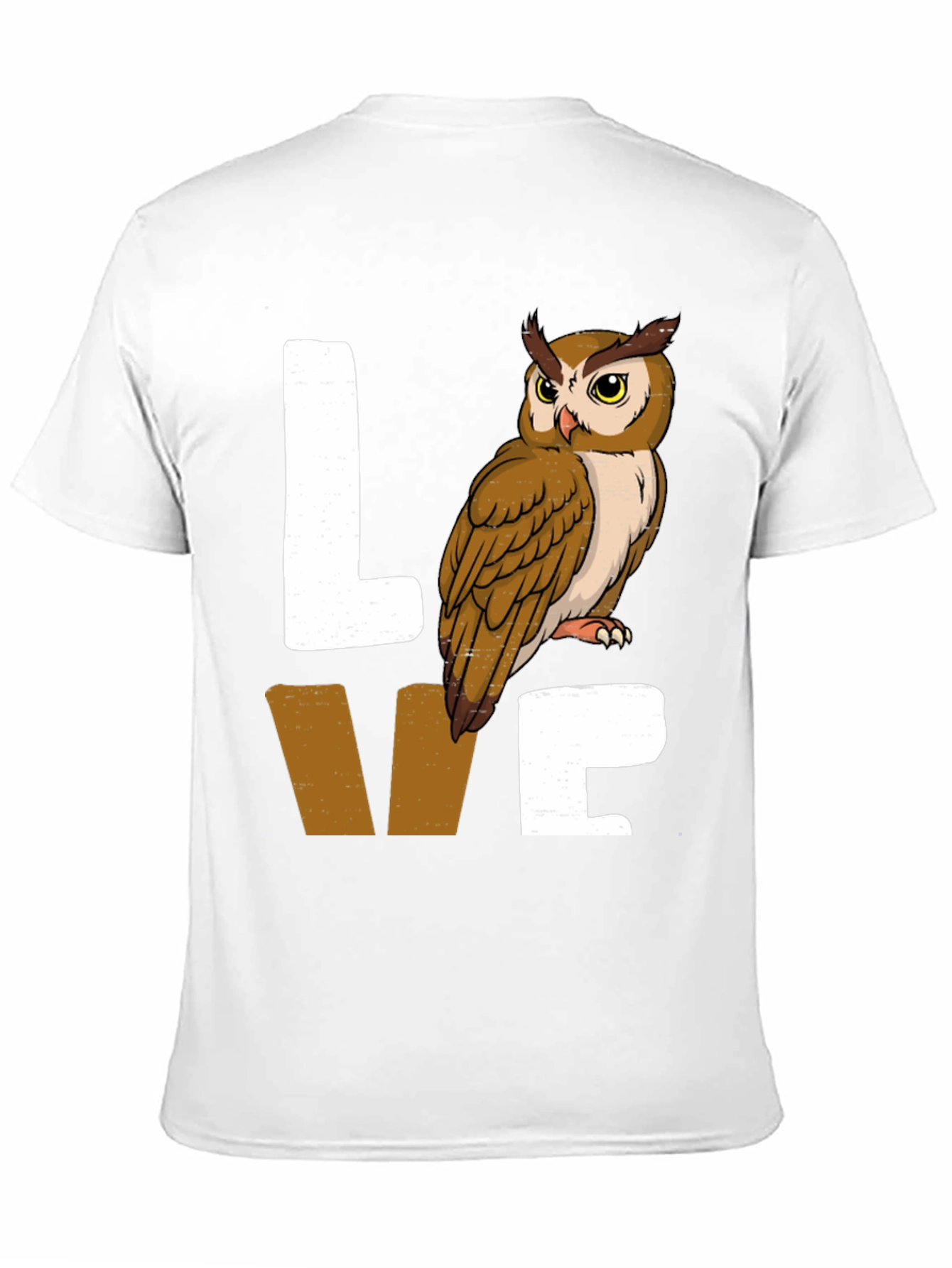 Owl Lover Graphic Tee - Black Cotton Blend